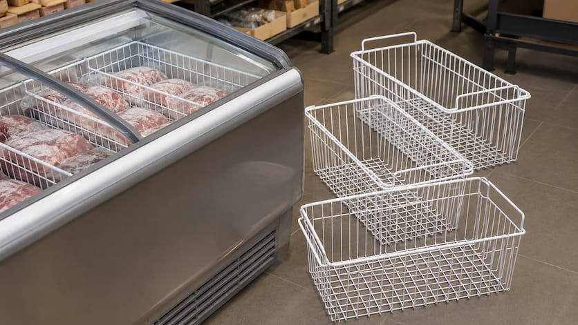 Cestos aramados para freezer: como a organização impacta as vendas